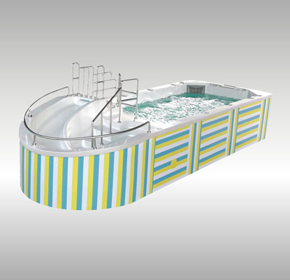 新款智能豪华亚克力拼装儿童漂流池