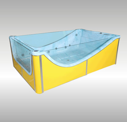 新款三面透明智能豪华儿童游泳池
