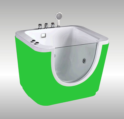 新款七彩单面透明冲浪/泡泡池