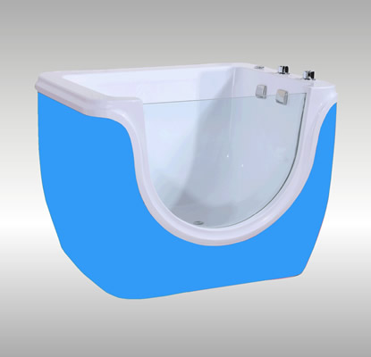 新款七彩单面透明静音泡泡池