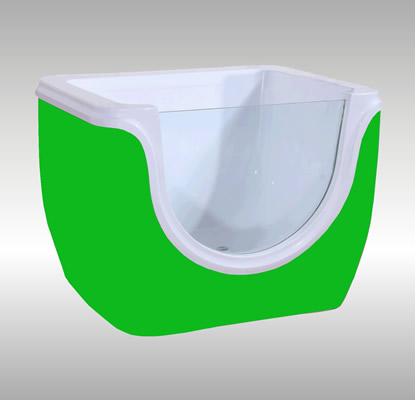 新款七彩单面透明游泳池